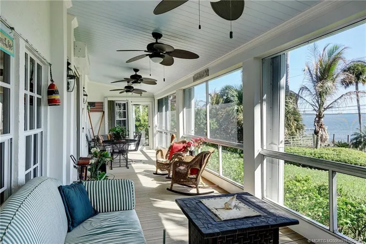 Expansive front porch