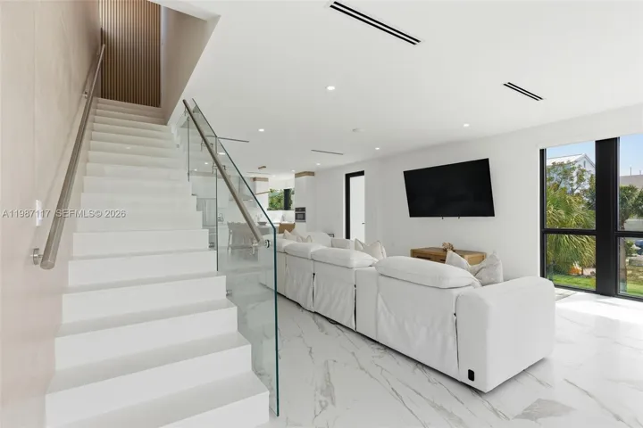 Glass staircase