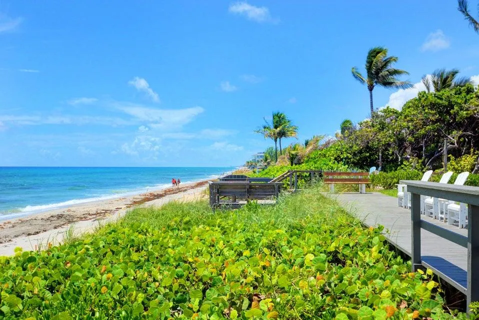Private beach