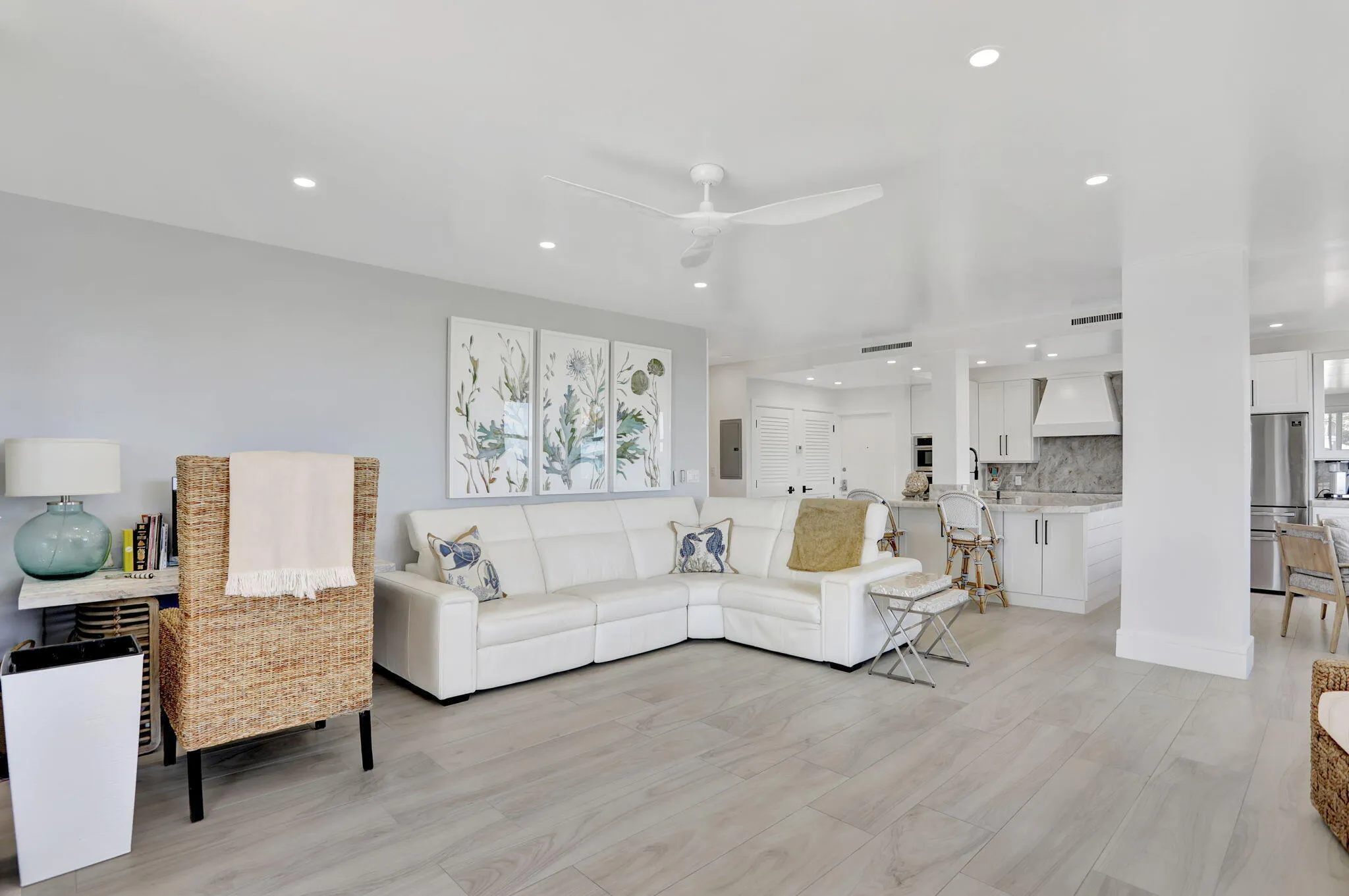 Reflective Ceiling & Porcelain Flooring