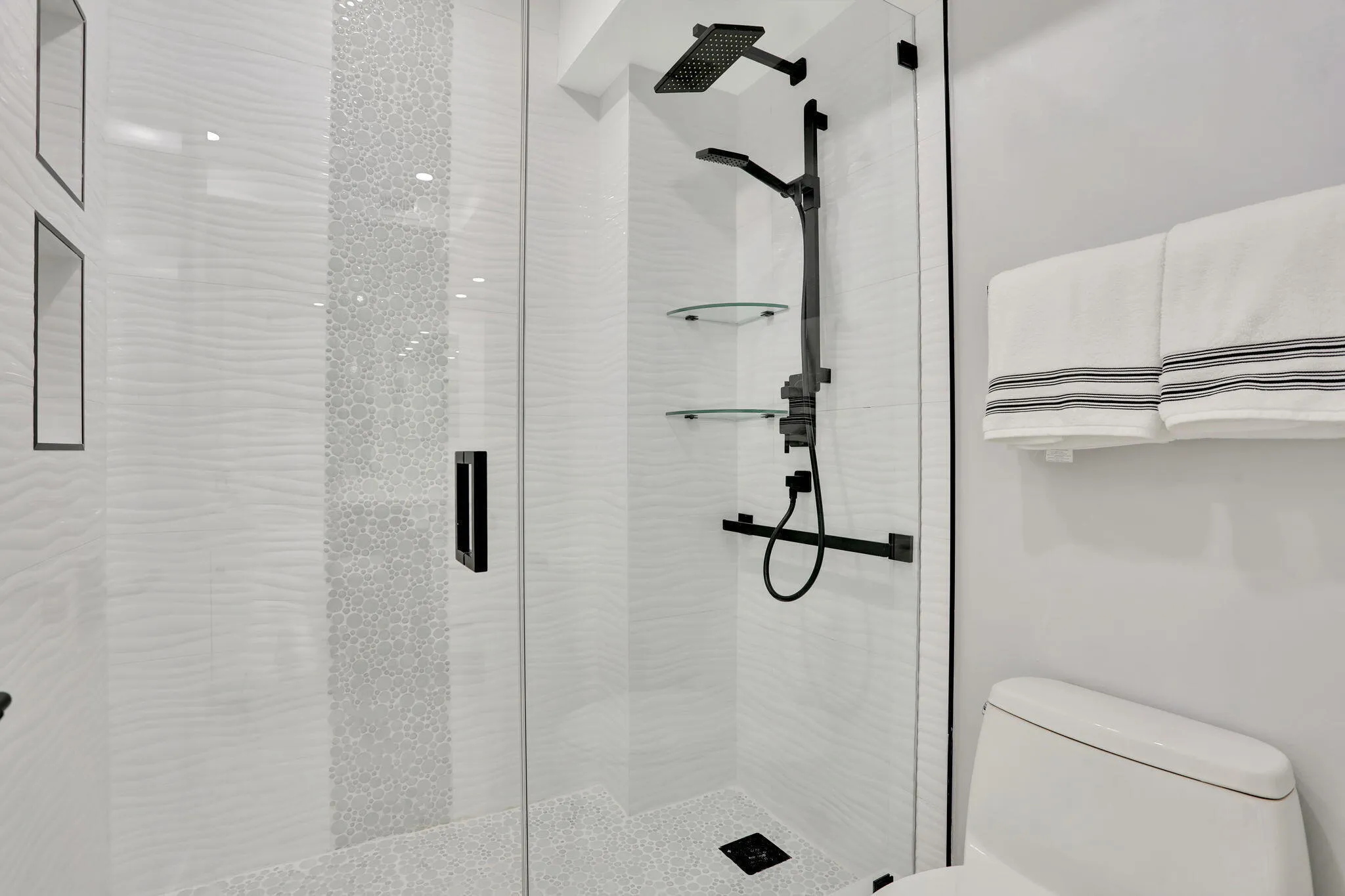 Glass Enclosed Shower