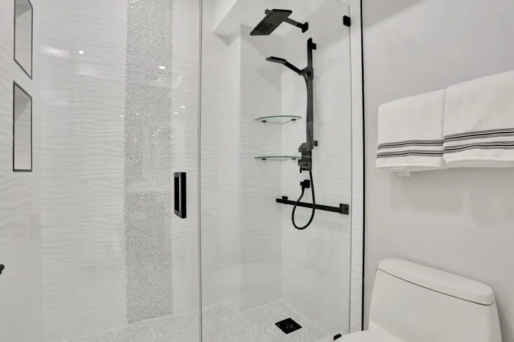 Glass Enclosed Shower