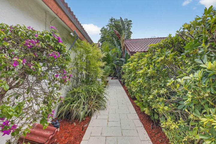 LUSHLY LANDSCAPED ENTRY