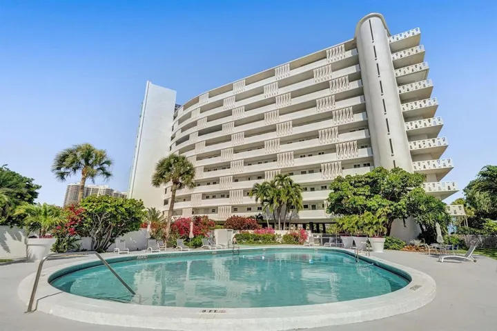 Pool area on west side of Sea Tower