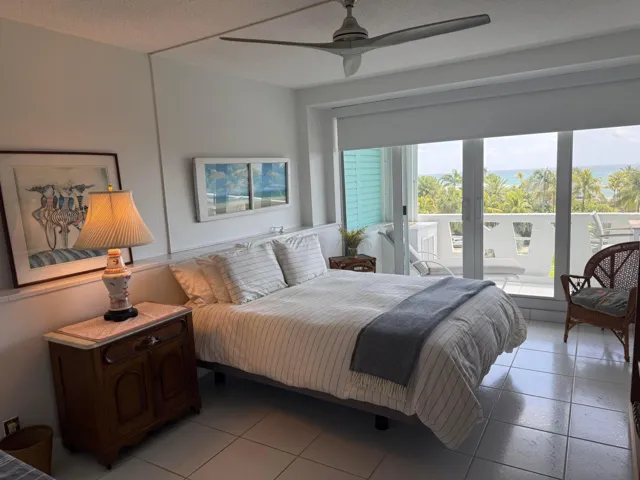 Impact sliding doors in bedroom