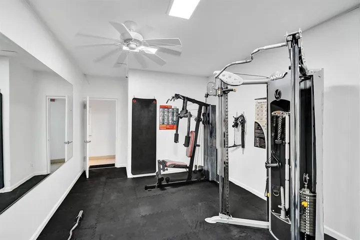 workout room off lobby