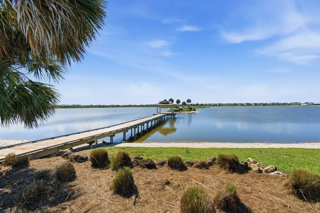 Community pier and kayak