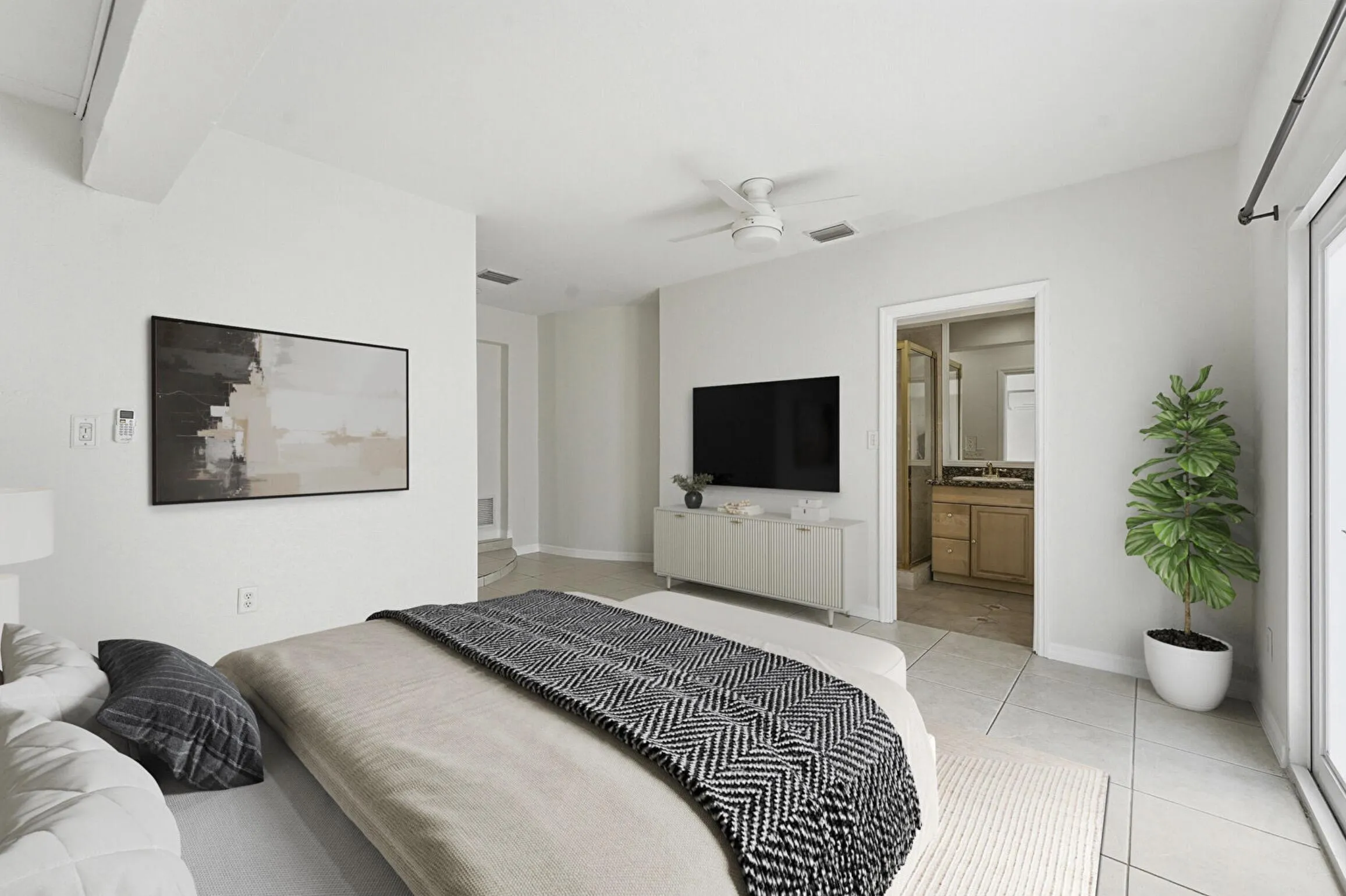 STAGED MASTER BEDROOM