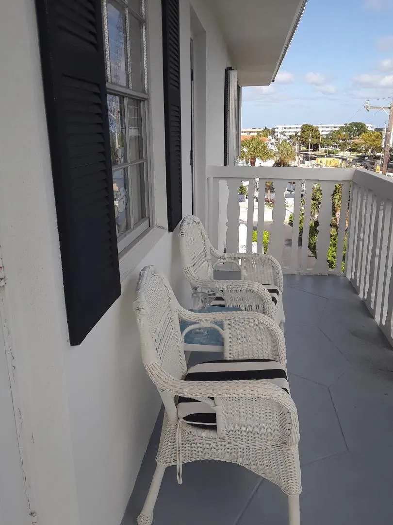 Ample space for patio set and lounge chair. Great space for the gardener, with plenty of sunshine!