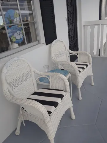 Large open private balcony.