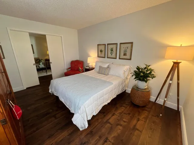 Second bedroom has generous proportions and a walk-in closet