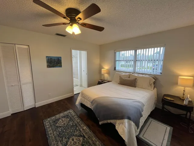 Primary bedroom suite also has a walk-in closet