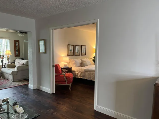 View toward the second bedroom suite