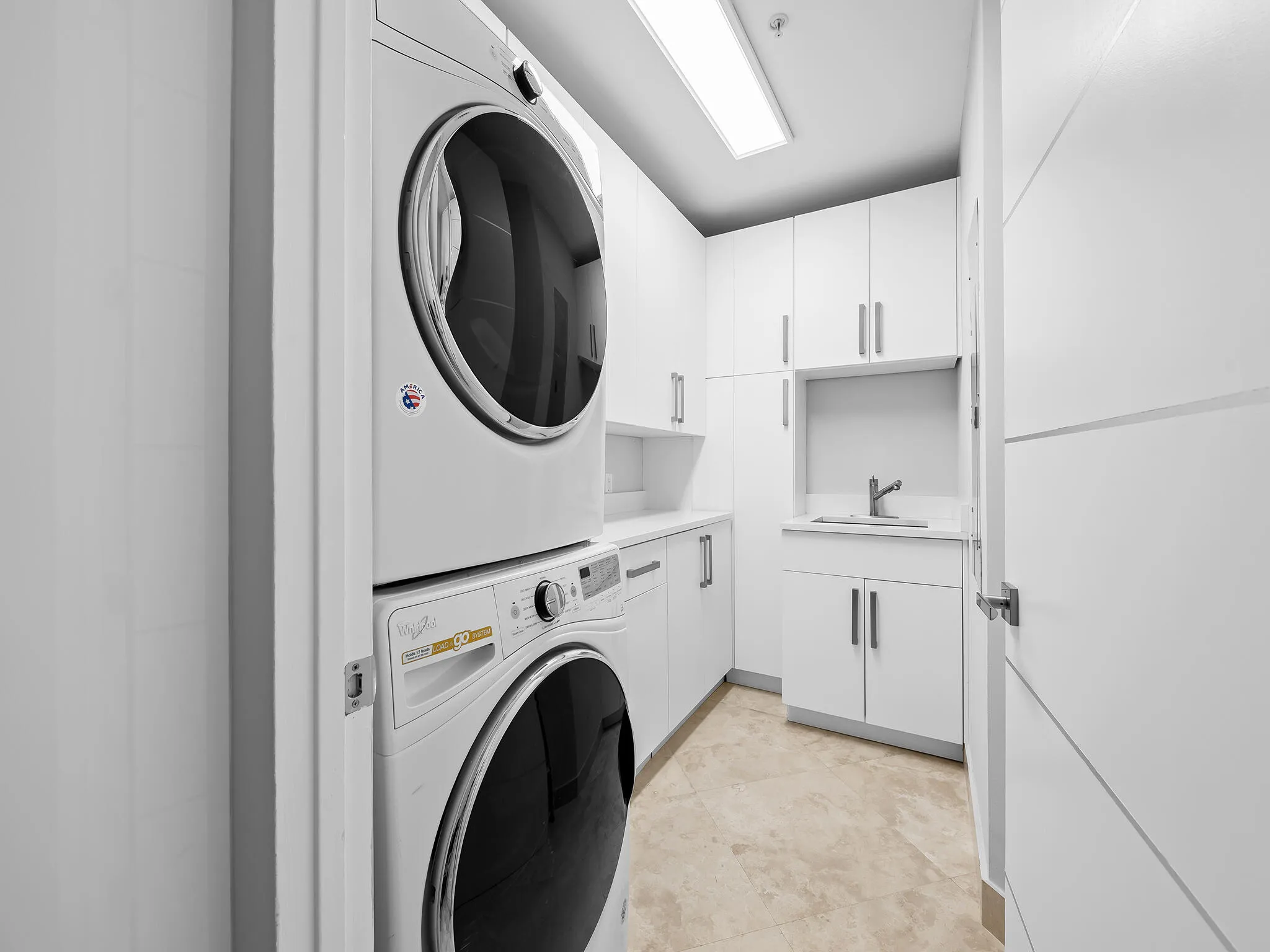 Separate laundry room..