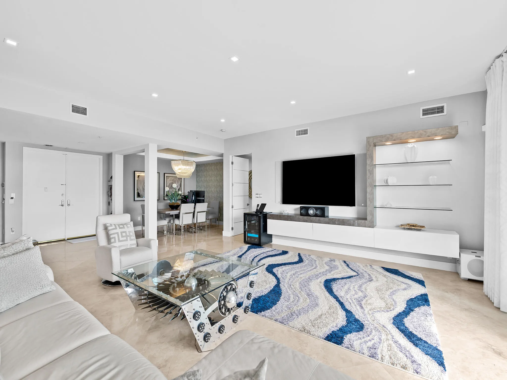 Luxuriously furnished with a designer level aesthetic..
