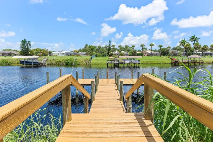 Stairway to dock