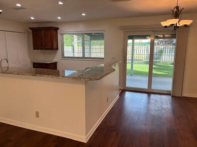 Beautiful Kitchen with Views of Spacious fenced yard