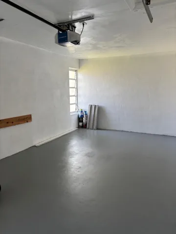 Very clean freshly painted garage