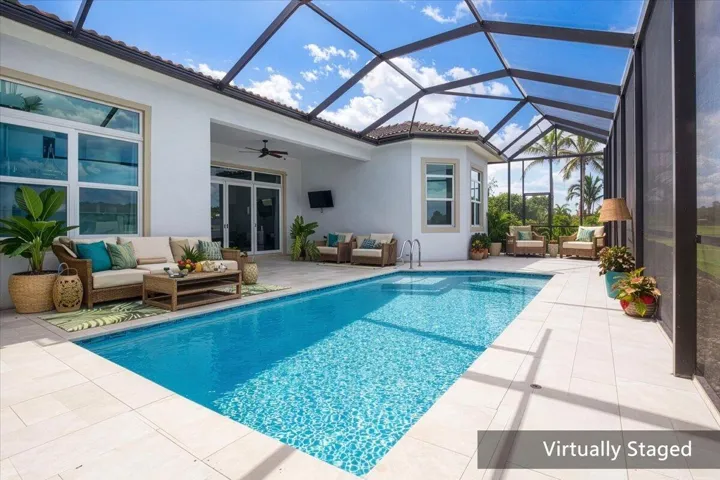 Screened in pool
