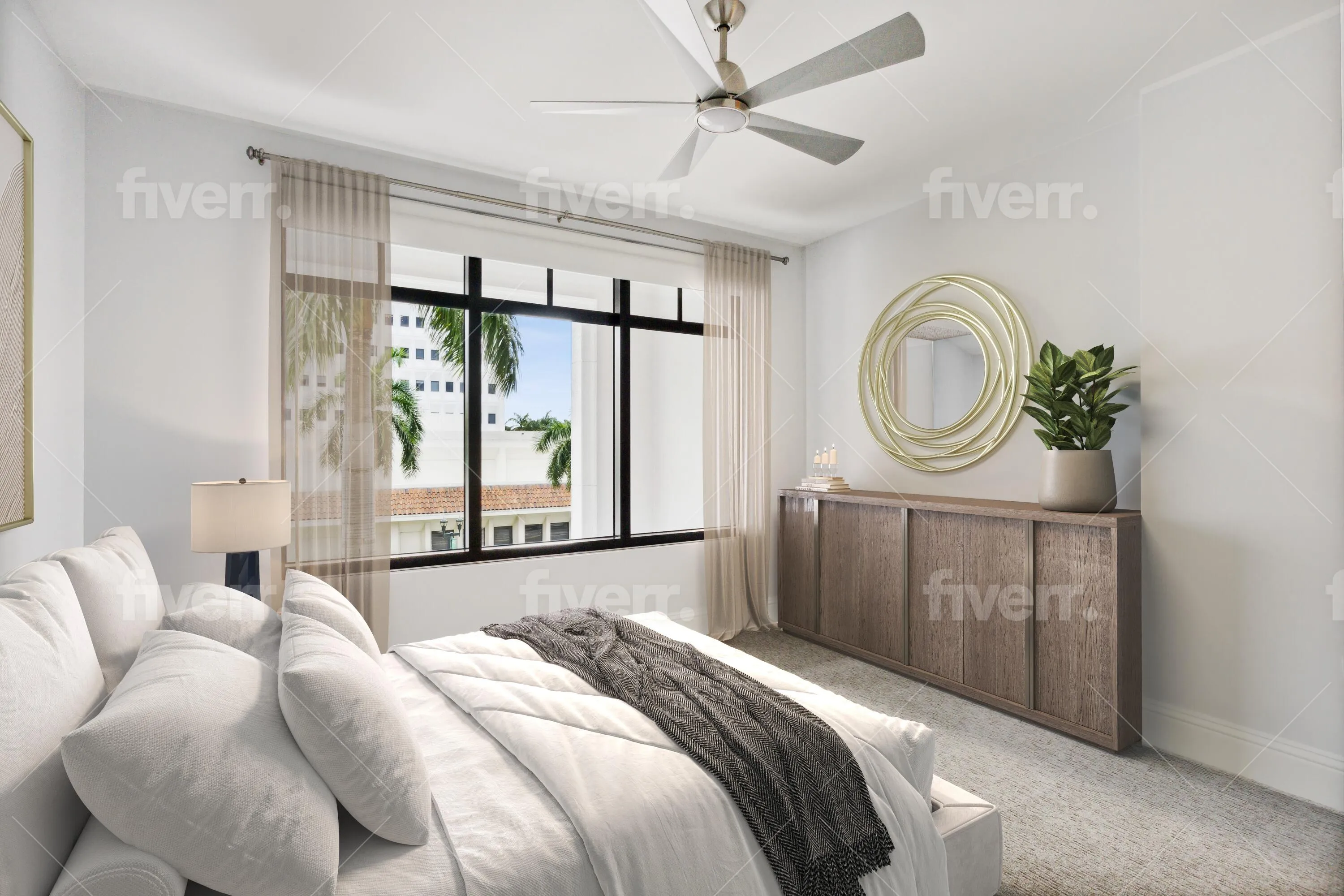 Guest Bedroom - Virtually Staged