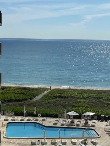 Oceanfront heated pool.