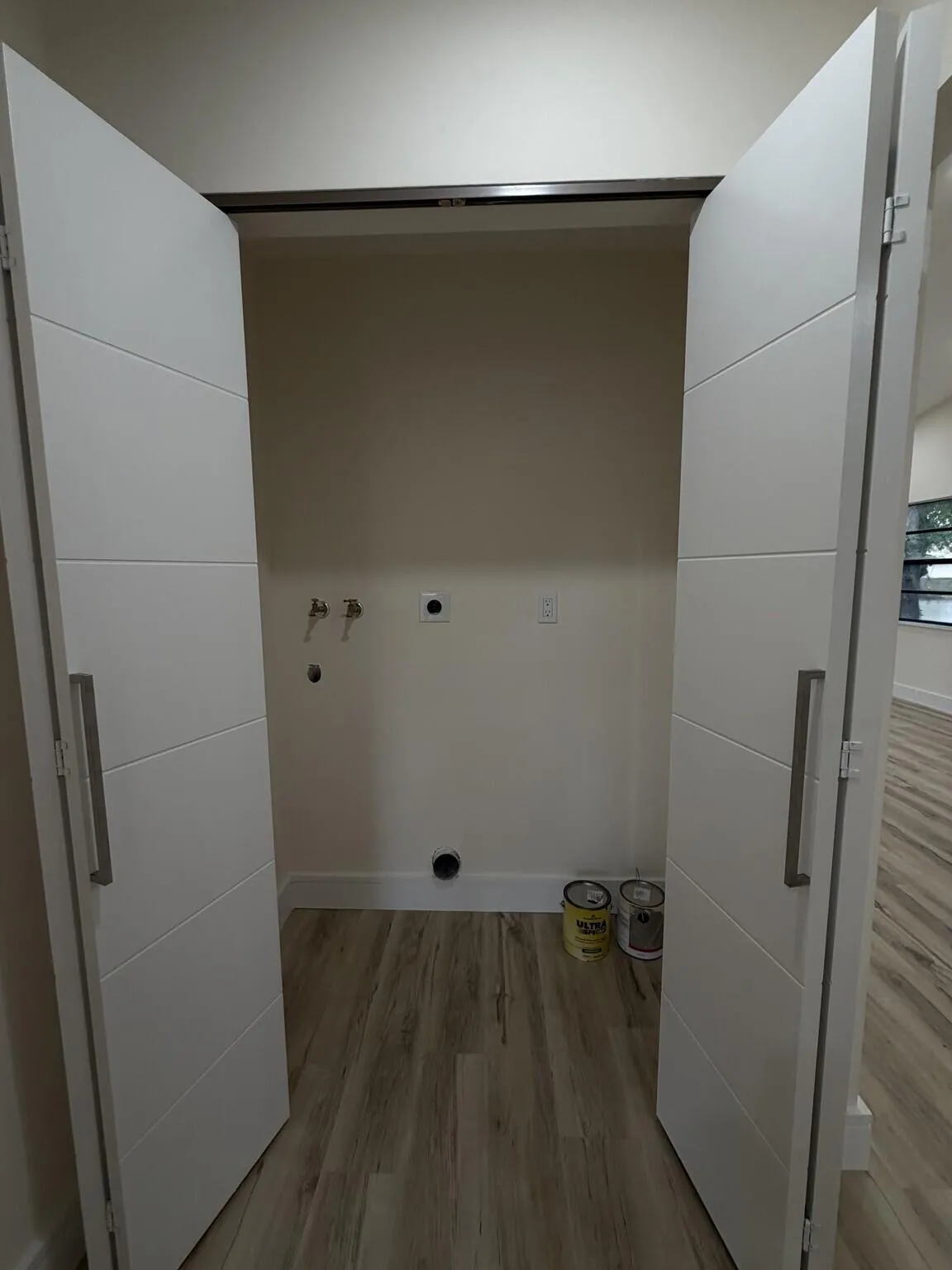 Laundry closet.