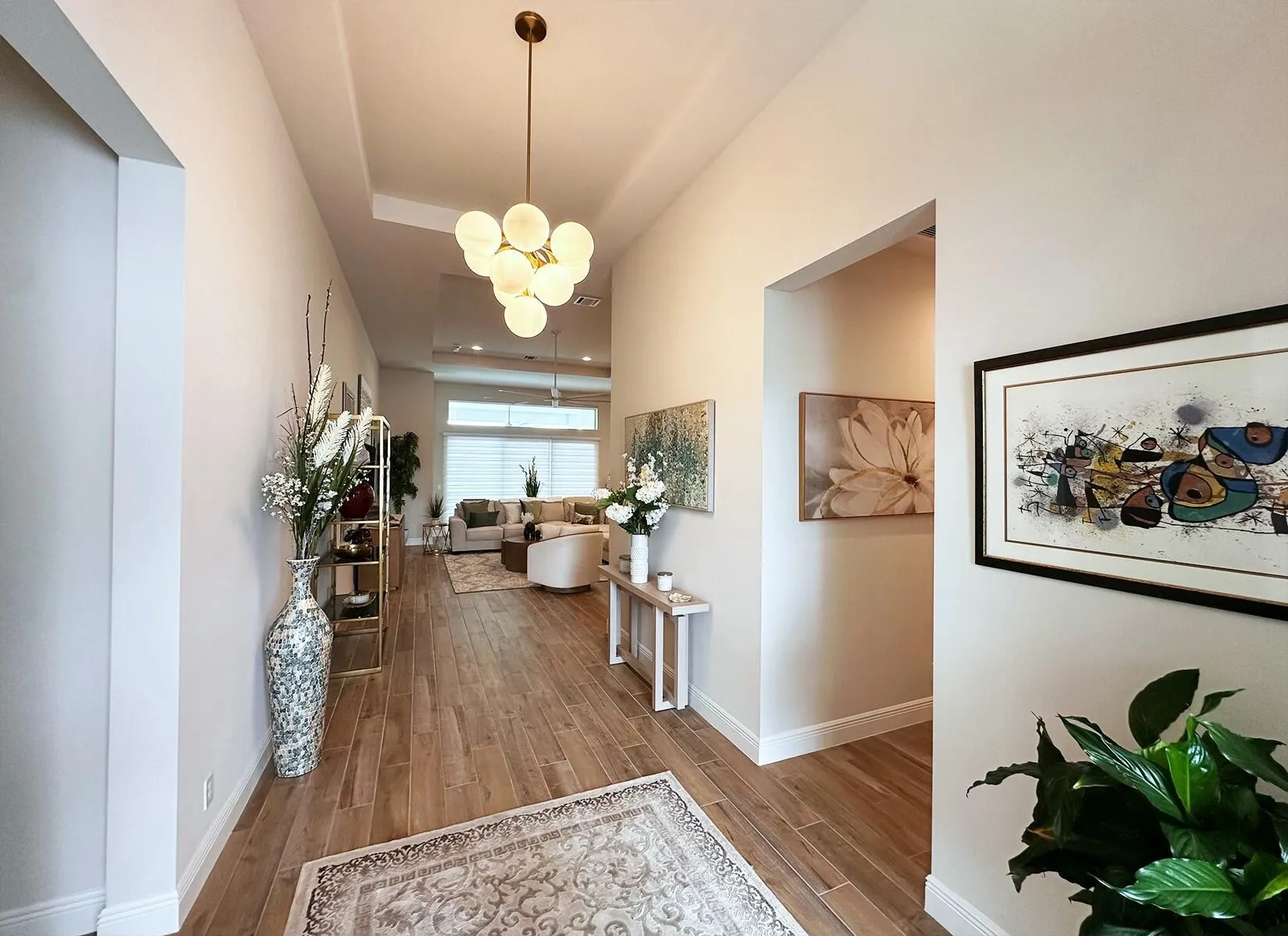 Hallway to living room
