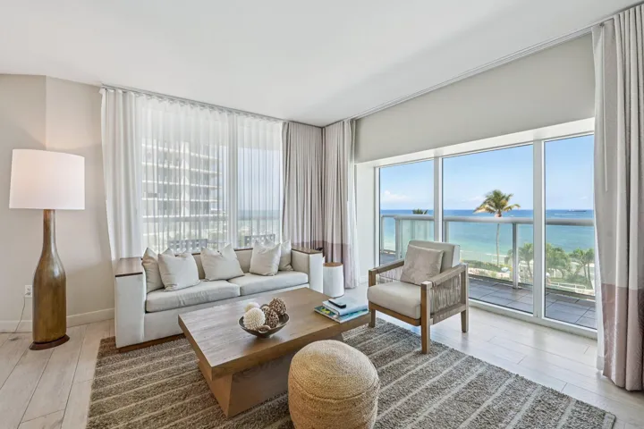 Northeast Corner Unit Living area view