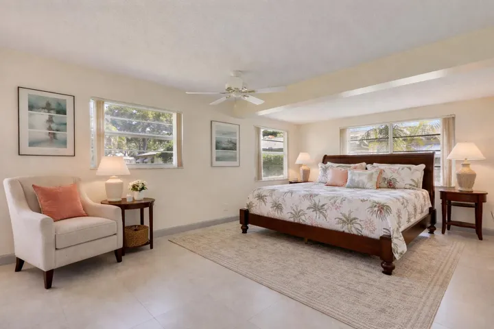 Bedroom virtually staged