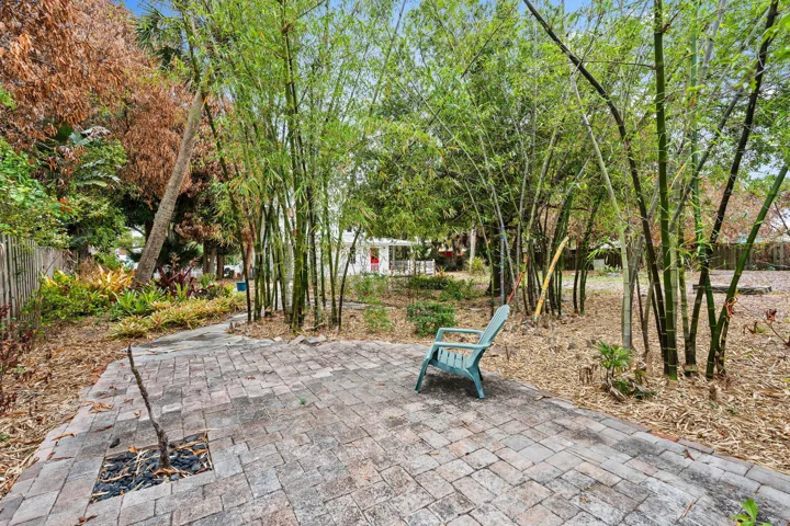 Paved Open Garden Area
