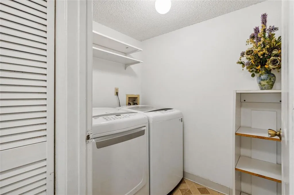 Inside laundry room