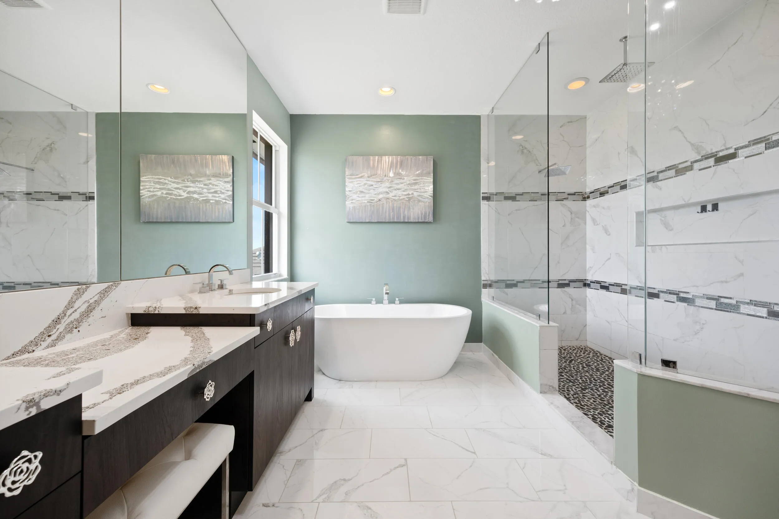 Soaking Tub in Primary Bathroom