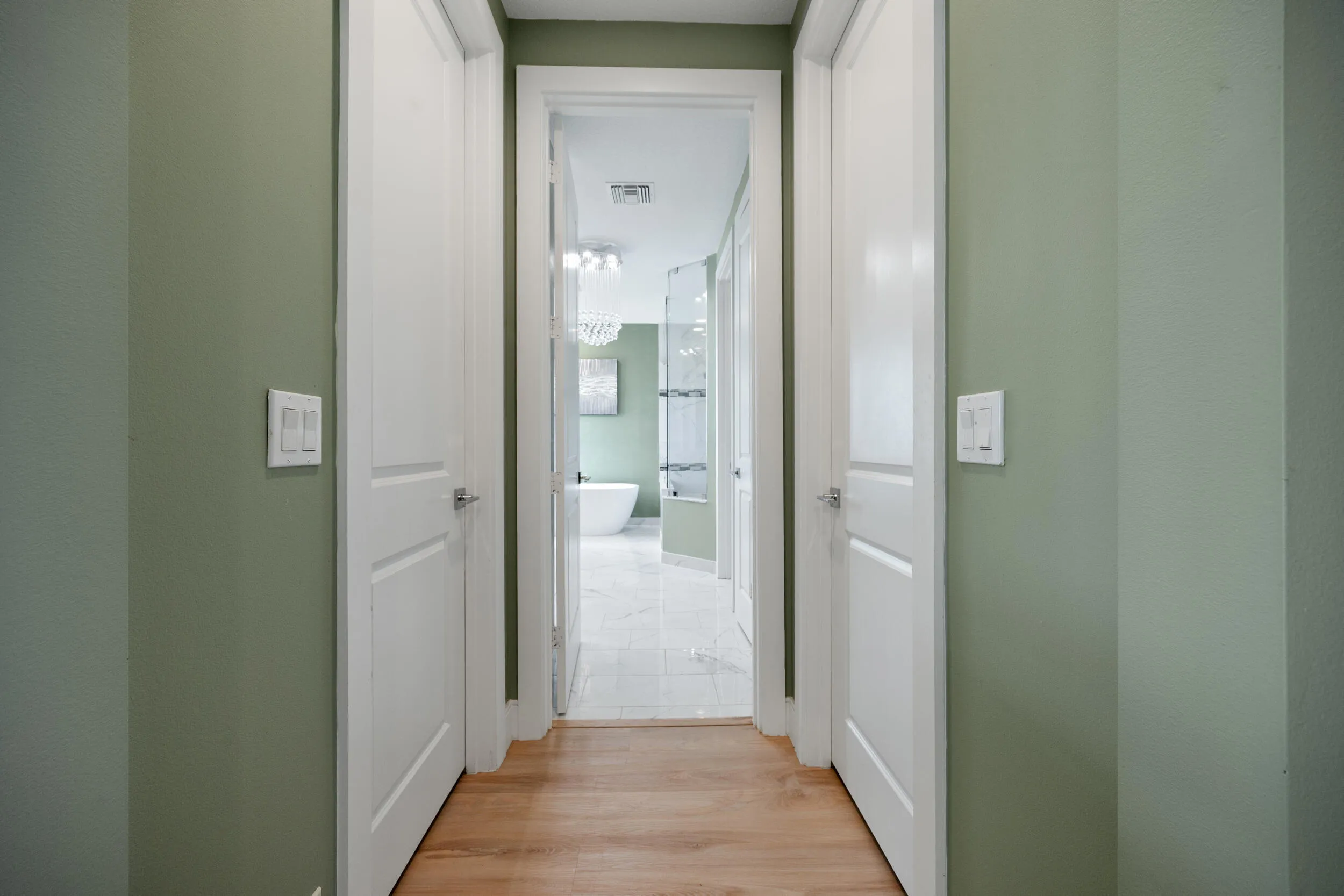 Dual Walk In Closets in Primary