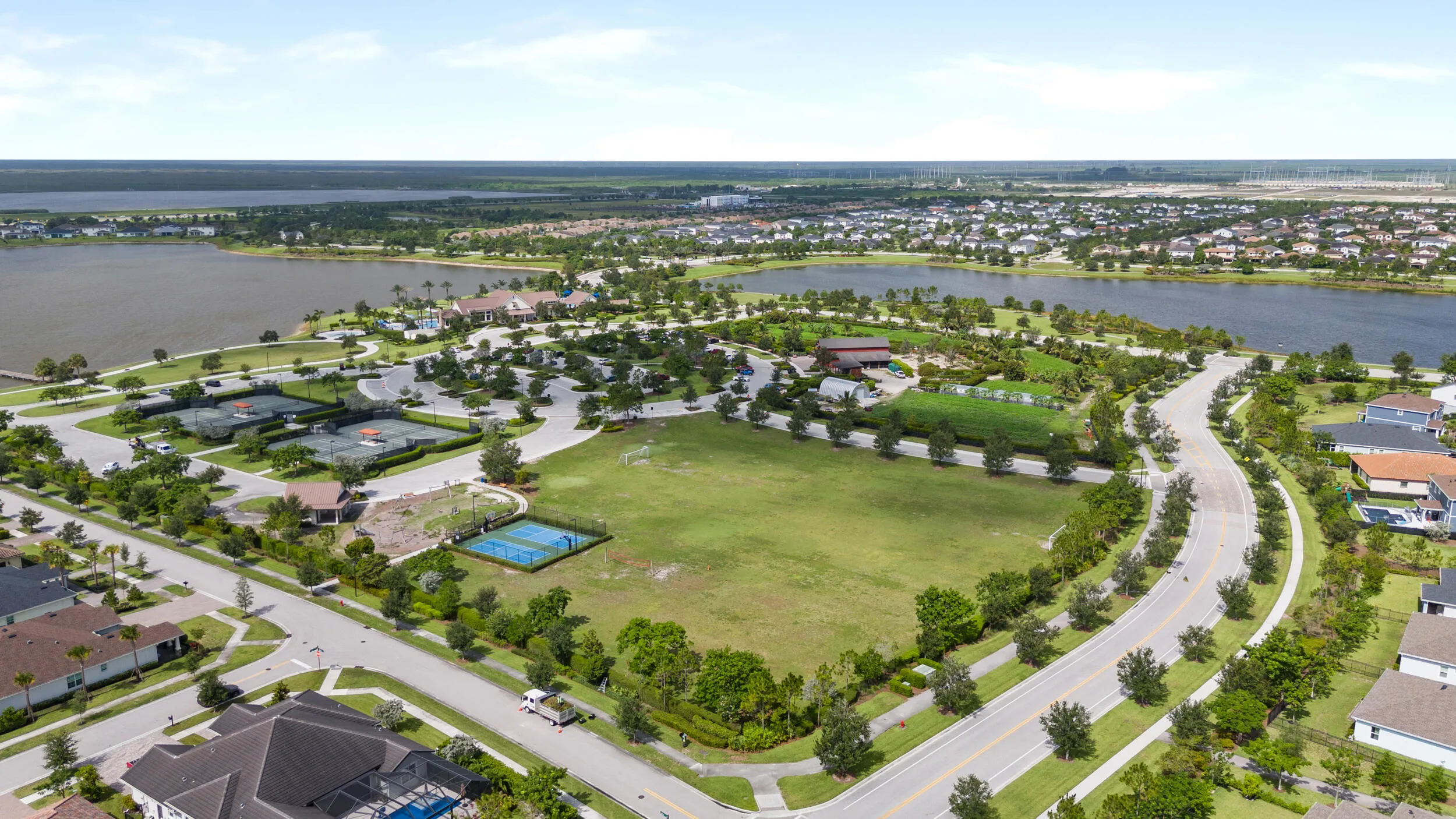 Aerial of Clubhouse Amenities