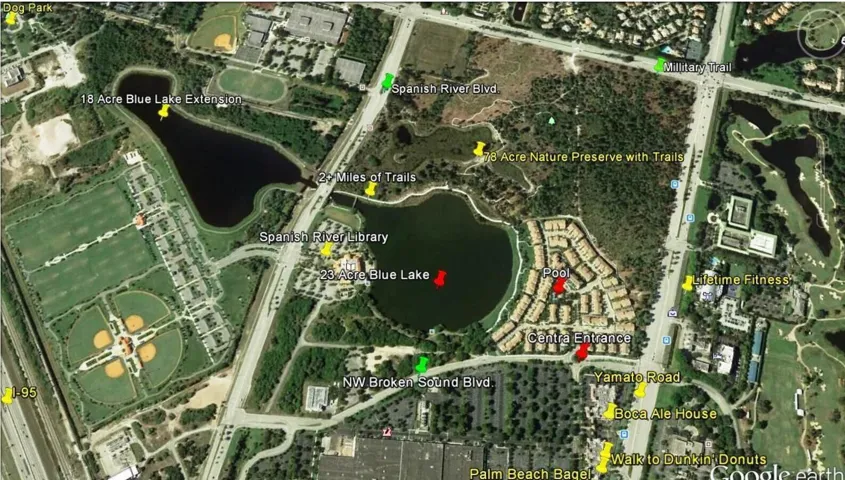 Aerial of Centra, 41ac Blue Lake, 78ac Nature Preserve & Surroundings