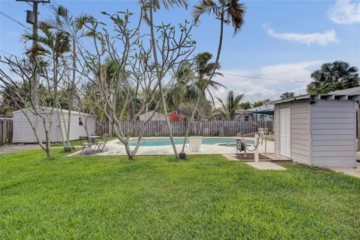 YOUR SPACIOUS BACKYARD, YOUR POOL AND YOUR VERY OWN CABANA!