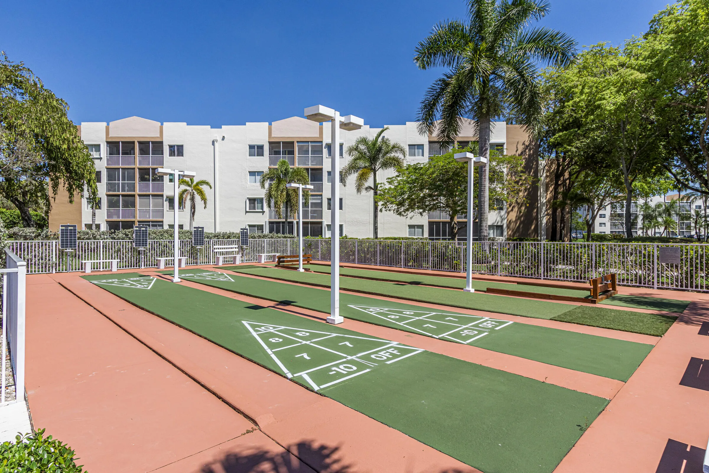 shuffleboard courts