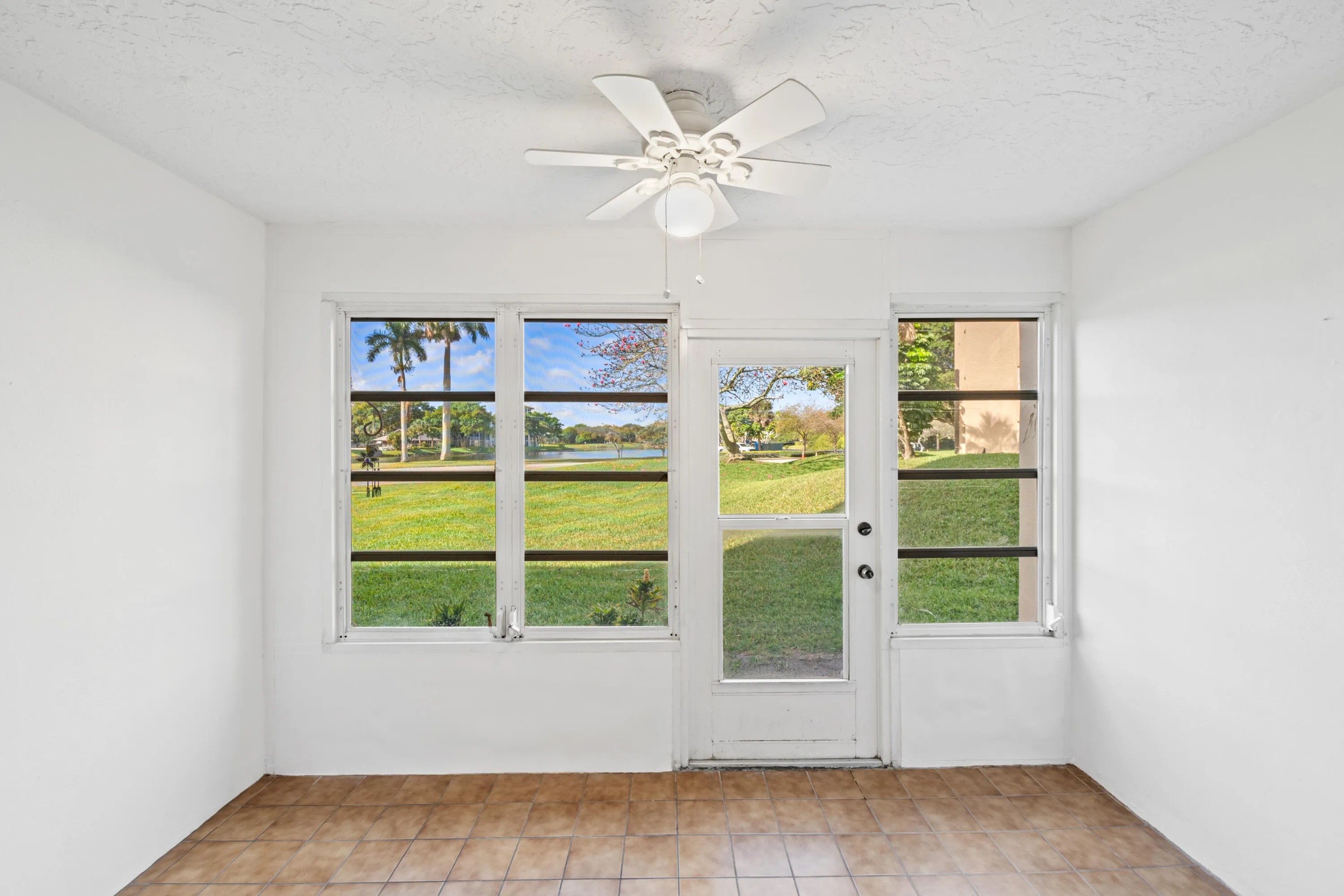 Enclosed Patio with Water View