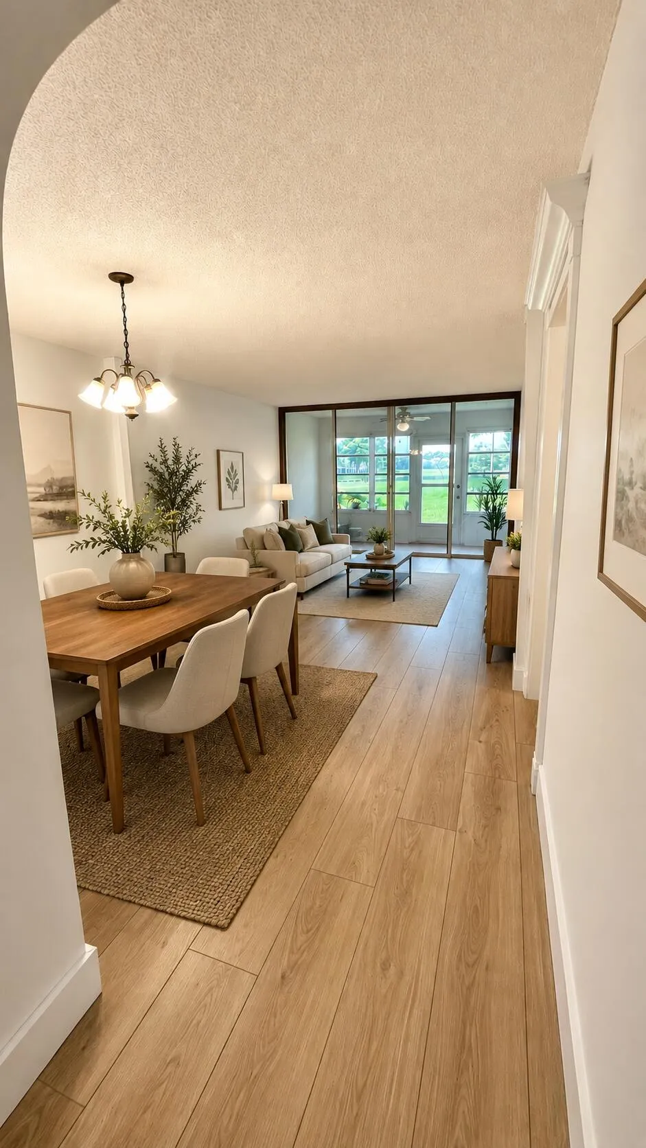 Hallway view of Dining Room