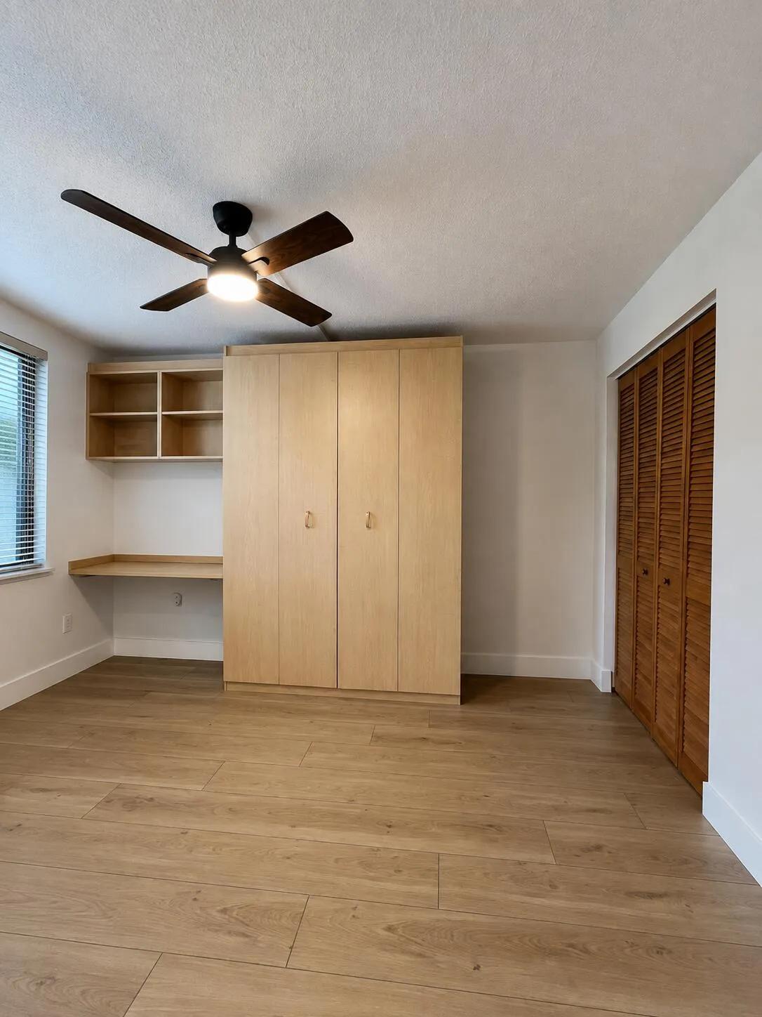 Guest Bedroom with Murphy Bed Storage and Desk