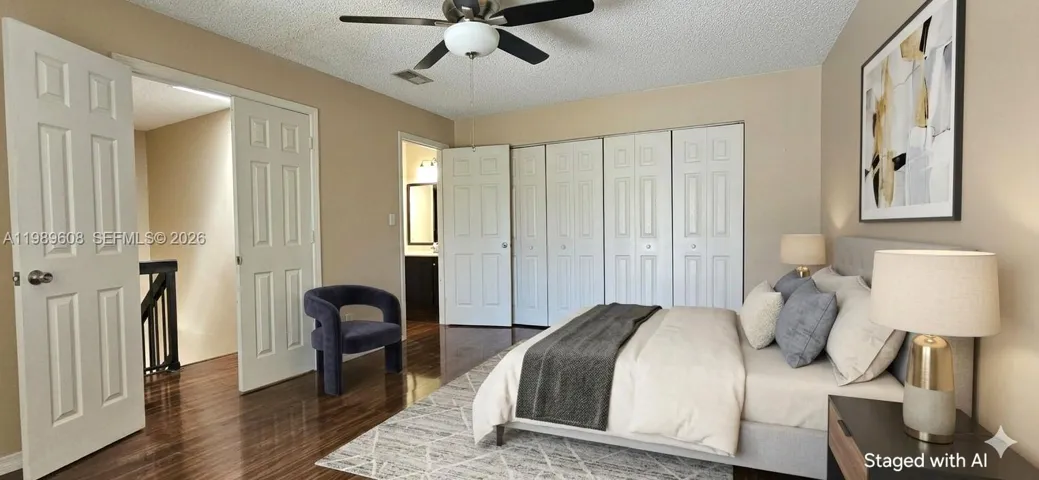 AI Staged for reference only. Master Bedroom