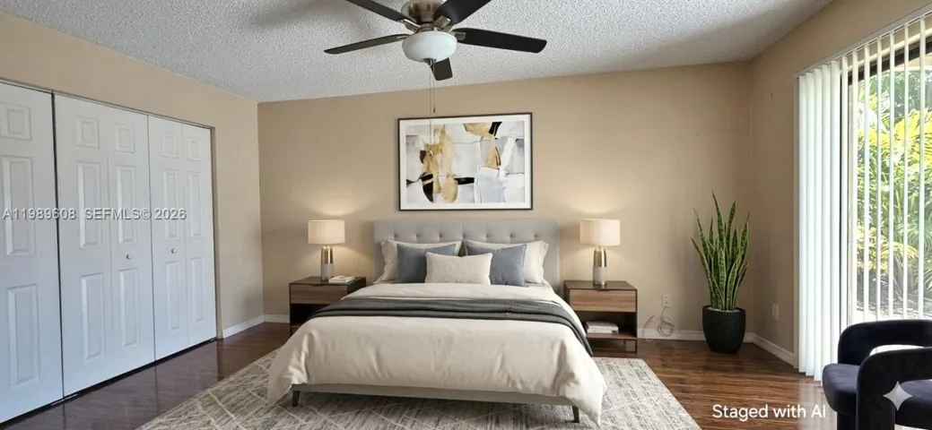 Master Bedroom AI Staged for reference only.
