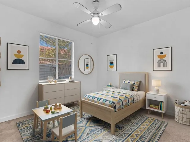 Virtually Staged 2nd Bedroom