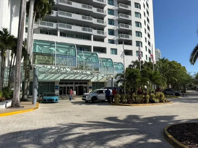 Entrance to the building