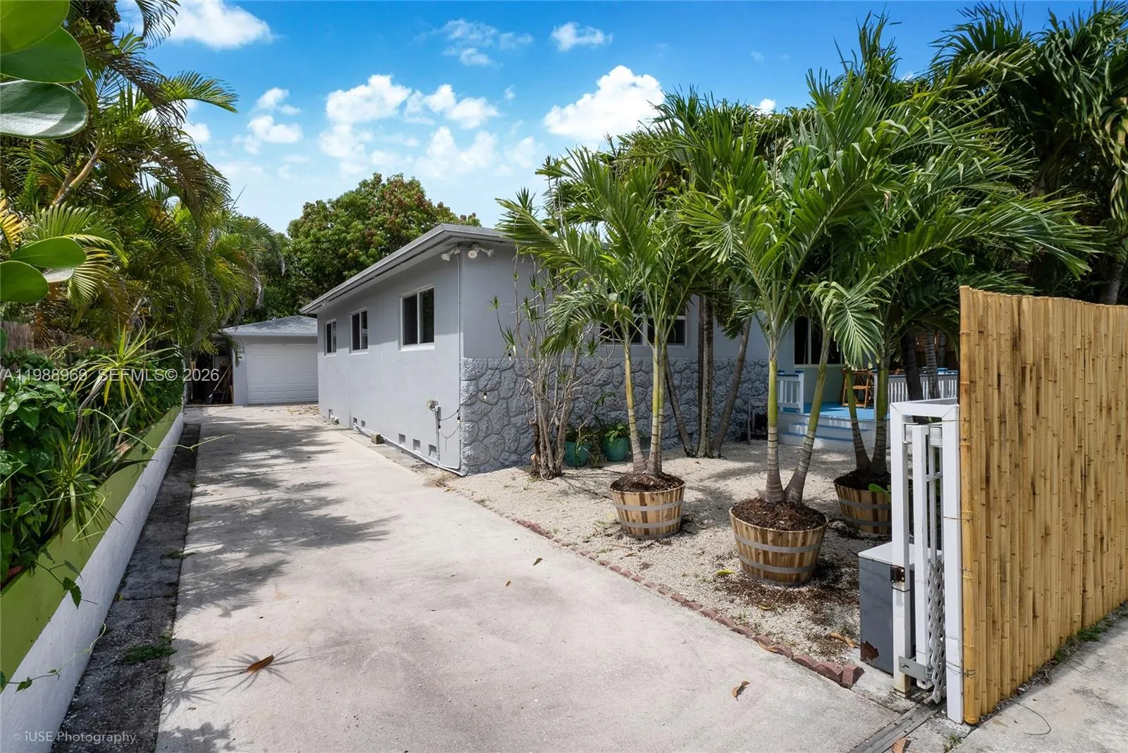 Driveway can accommodate 3 cars + 2 cars on the swale in front of the property.
