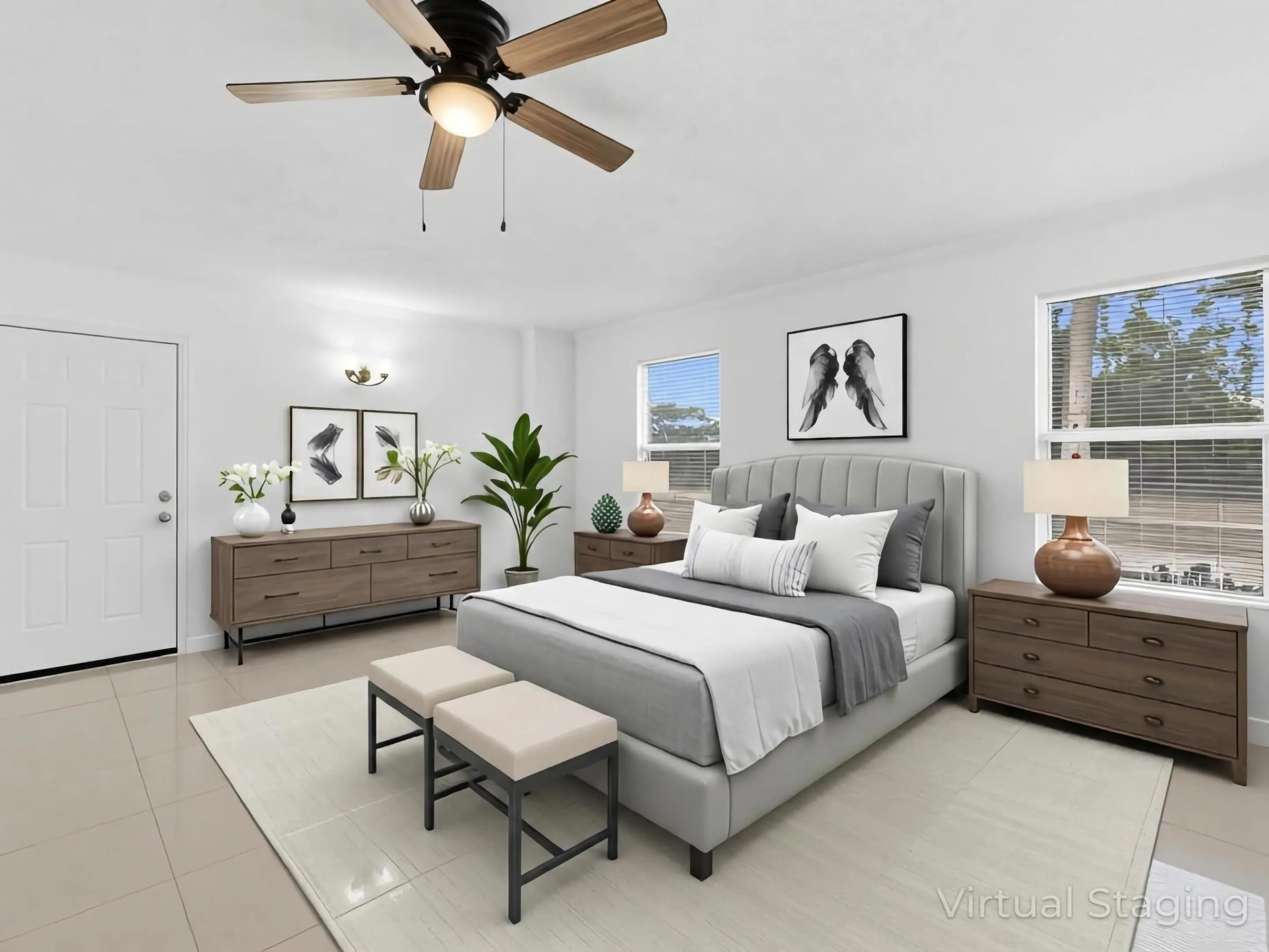 Bedroom 2 Staged