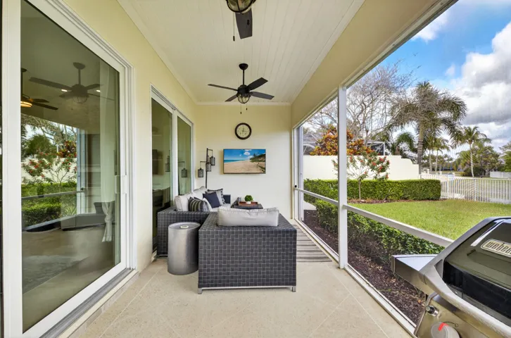 Covered patio with screen enclosure