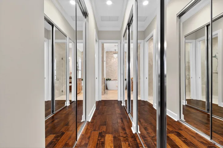 Hall with closets