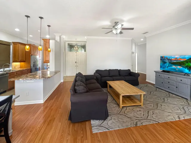 Living room and kitchen updated