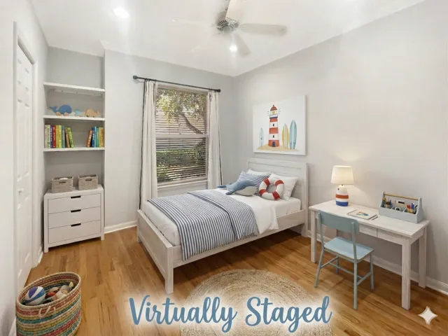 Virtually Staged BR 3 Coastal Vibe Kids